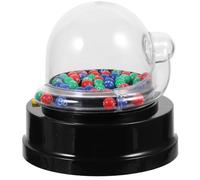 Alasum Electric Mini Lottery Ball Machine 3 Colored Balls, Portable Party Game Bingo Cage for Number Drawing, Non-battery Operated Lucky Number Picker Set for Entertainment