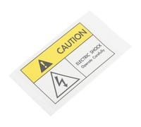 Alasum Electric Shocks Warning Label Decals for Industrial Equipment, Black Pp Material Strong Adhesion, Safety Sign Stickers Suitable for Warehouse and Gym Use