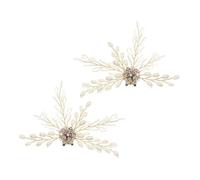 Alasum Elegant Shoe Clips Adds Elegance and Fashion for Pumps Heel 2pcs with Clip Design, Rhinestones and Imitation Pearls to Bridal Sandals and Shoes, for Wedding, Ball and Pageants