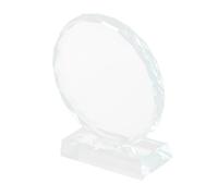 Alasum Engraved Crystal Trophy Award Blanks for DIY Photo Frame Decorative Plaque for Recognition and Appreciation Unique Commemorative Adults Sunflower Design