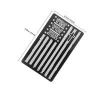 Alasum Engraved for Graduations and Birthdays Aluminium Alloy Compact and Resistant to Damage Lightweight Portable Prayer Card Police Officer Wallet Insert Card for Policemen