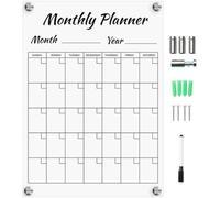 Alasum Erasable Acrylic Memo Board for Wall Hanging, Practical and Environmental Protection Dry Wipe Board, Lightweight Monthly Planner Suitable for Home Or Shop Use