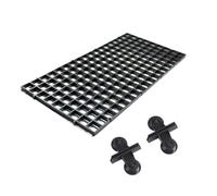Alasum Fish Bottom Filter Plate Aquarium Fish Separation 4pcs Aquarium Grid Segregation Board with 8pcs Black PC Clamps for and Increased Survival Rate