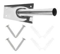 Alasum Flag Pole Bracket Base Stainless Steel Wall Mount Flagpole Holder Single Hole Fixed Support for Outdoor Garden and House Use