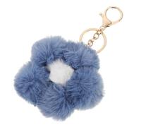 Alasum Fluffy Pom Keyring 2 Pack Faux Ball Key Holder Pompom Key Circle with Lobster Clasp Creative Adorable Accessory and Bags