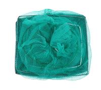 Alasum Foldable Nylon Crab Fish Trap with Convenient Storage, Portable Fishing Net for Crabs and Reptiles, Sturdy Green Mesh Bait Cast Net for Outdoor Fishing Activities