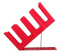 Alasum Foldable Plastic Paper Cup Stand with Compartmented Shelf, Creative Design and Long Serving Life, Red Cup Storage Rack for Home and Milk Tea Shops