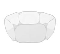 Alasum Foldable Small Pet Playpen Hexagonal Fence with Grey Polyester Mesh Tent and Carry Bag, Portable Indoor Outdoor Rabbit and Small Animal Safety Enclosure