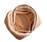 Alasum Foldable Warm PET Mat for Small Pets, Thickened Plush Bed Pad | Washable Brown Lint Surface, Lightweight Cold-floor Barrier, Cozy Nesting Feel for Crate Use and Travel