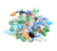 Alasum Glow Gravel for Aquarium Fish Tank Luminous Stones Ornament Glass Material and Convenient Use for Fish Tank Landscaping Decor, of Colourful Decorative Glow Rocks Random Color