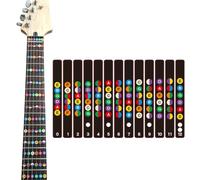 Alasum Guitar Paper Sticker Fret Guide Label for Acoustic and Electric Guitar Fretboard Note Decals Fingerboard Sticker Easy to Remove Suitable for Private and Classroom Teachers