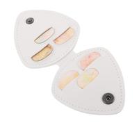 Alasum Guitar Pick White Pu Leather Pouch and Q Autumn Colorful Mixed Thickness Picks for Beginners and Players for Acoustic Electric Bass Guitar Plectrums