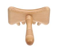 Alasum Handheld Beech Massage Stick for Exercise Muscles and Acupuncture Point Therapy, No Burrs Scraping Rod for Sports Athletes and Therapists, Body Massage Tool for Neck Random Color