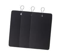 Alasum Hanging Tags Id Holders with Iron Gourd Pins 200pcs Black Waterproof PVC for Office Use, Suitable for Name Cards and Credit Cards, for Workplace and Conference