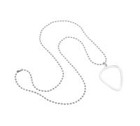 Alasum Heart-Shaped Guitar Pick Holder Necklace for Guitarists Standard Pick Storage Pendant Stylish Long Choker for Men Women Bass Ukulele Players Convenient Carrying Music Jewelry