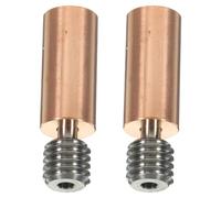 Alasum Heatbreak Tube and Melts Filament Faster 2pcs Bi-Metal Rustless Golden Colour for 3D Printer Parts Compatible with Filament Printing Accessories