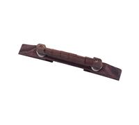 Alasum Height Adjustable Roller Saddle Guitar Bridge for Bass Guitar Easy to Fix Brown Bridge Part Suitable for Musical Instrument Replacement