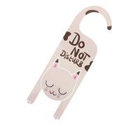 Alasum Hotel Door Hanging Sign American Gum Adhesive Double Side Design PVC Door Knobs Sign for Offices and Clubs Easy to Mount and Eye-Catching Beige Style