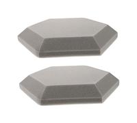 Alasum Indoor Soundproof Wall Mats with Easy Installation Acoustic Absorption Panels 2pcs Hexagon Shaped Made of Flame-retardant Polymeric Sponge for Studio Recording and Home Use
