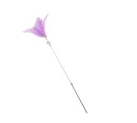 Alasum Interactive Cat Teaser with Feather and Jingle Bell for Cats and Kittens Pet Interaction Made of Plastic for Playing and Stimulating to Stop Boredom