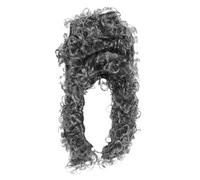 Alasum Judge Wig for Men and Women Curly Grey Costume Wig for Halloween Cosplay and Themed Parties Realistic Synthetic Hair Design