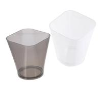 Alasum Kitchen Measuring Cups 135ml Capacity, Pp Material 2 Pcs with Easy-to-Read Markings Square Mouth and Flat Base, Translucent Measure Cups for Home Kitchen and Craft Supplies