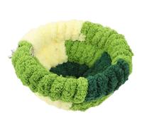 Alasum Large Green Bird Nest for Parrot Cage Winter Breeding Nest Soft Plush Bird Bed with Deep Semi-circular Design Suitable for Budgies