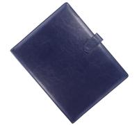 Alasum Letter Size Portfolio Business Folder A4 Pu Metal Padfolio with Clipboard, Multi-pocket Organiser, Pen Holder for Business Meetings and On-the-go Note-taking