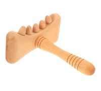 Alasum Lightweight Beech Back Massager and Body Guasha Massage Tool for Effective Muscle Relaxation, for People Inconvenient Legs and Long-Term Driving