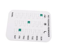 Alasum Magnetic 16x12cm Dog Feeding Reminder Slider Sign User-friendly Abs Material Supports Pet Health with Sliding Pet Pill Sticker System for Cats and Dogs Wall or Fridge Mounted