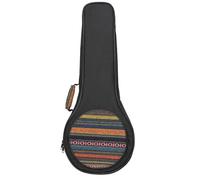 Alasum Mandolin Bag Portable Thickened Canvas Case with Adjustable Straps Lightweight National Style Knitting Design for Mandolin Players