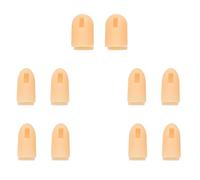 Alasum Manicure Fingers 10pcs Reusable Beige Abs Nail Art Finger Protectors for Nail Technicians and DIY