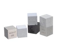 Alasum Metal Element Cubes Set for Science Education - Carbon Graphite, Tin, Titanium, Aluminum, Zinc, Nickel 1pcs Each - Chemistry Homeschool Kit Science Fair Supplies - Desk Fidget