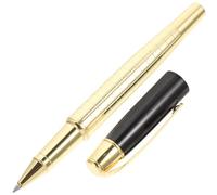 Alasum Metal Gel Pen with Large Capacity Ink, Multipurpose Design for Formal Occasions and Schools, Golden Ballpoint Pen Suitable for Teachers and Students
