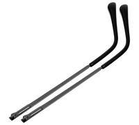 Alasum Metal Glasses Replacement Arms for Reading Glasses and Sunglasses, Black Eyeglasses Arms with Spring Function to Prevent Frame Breaking and Rubbing against Face, Universal Fit