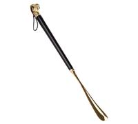 Alasum Metal Shoe Horn Black with Thick Handle Practical Shoe Lifter the Elderly to Reduce the Burden