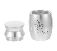 Alasum Mini Stainless Steel Bird Urn Small Keepsake Holder for Ashes with Elegant Silver Finish Delicate Permanent Resting Place for Pet Bird Memorials