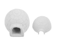 Alasum Miniature Igloo Figurines 2 Pieces Resin Mini Igloo Figurine Snow Scene Micro Landscape Ornaments for Diy Display Dollhouse Christmas Decorations Winter Wonderland Party Decorations