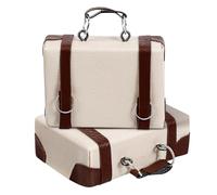 Alasum Miniature Suitcase 2-Pack 1:12 Scale Dollhouse Luggage Decor | Vintage Design & PU Leather Texture