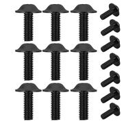 Alasum Motorcycle Windscreen Screws for Stable and Easy Installation Black M6x16mm Aluminium Alloy 30pcs with Hexagonal Head for Motorcycle Fairing and License Plate Upgrading