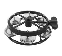 Alasum Mountable Hi Hat Tambourine with Secure Bolt Adaptable Drum Set Rattle for Drummers Guitarists Singers Broad Compatibility Professional Percussion Resonance for Christmas Parties