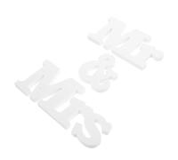 Alasum Mr and Mrs Wedding Table Centerpiece Sign Decorative Pvc Letters Lightweight Portable for Engagement Parties and Creative Photos