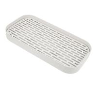 Alasum Multi-function Double-layer Pp Draining Tray Bathroom Toiletries Plate with Water Leakage Prevention and Easy to Clean Design, for Kitchen and Bathroom Storage
