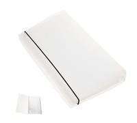 Alasum Multi-Functional Loose-Leaf Ticket Collection Album for Movie, Plane, Concert, and Memorabilia Storage, 22.5 X 12.5 X 3 Cm, White, 1pc