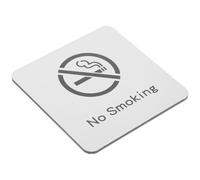 Alasum No Smoking Sign Duty Aluminum Sign 12x8 Inch Silver Aluminium-plastic Panel with Reflective Surface for Outdoor Offices Improving Air Quality and Safety