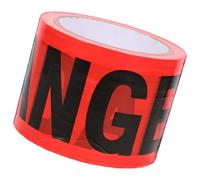Alasum Non-adhesive Red Warning Tape Roll for Safety Use and Construction Site, Practical Pe Material Caution Barrier Tape for Crime Scene and Hazardous Areas