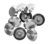 Alasum Non Slip Stainless Steel Tactile Blind Road Studs Safety Markers for Visually Impaired Individuals in Sidewalks Subways Airports 3.5X3.5X0.8Inch 10Pcs Sturdy Material