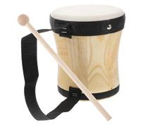 Alasum Orff Percussion Bongo Drum for Children Music Education, Black Hand Drum Toy with Teaching Aid for Boys and Girls Preschool Rhythm Instrument