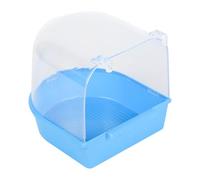 Alasum Parrot Bathtub Caged Bird Bath Covered for Small Birds Canary Light Home Cage Use