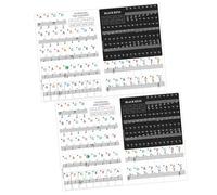 Alasum Piano Keyboard Stickers with No Adhesive Residue 2 Sets Wear-resistant Pvc Material for Electronic Organ and Keyboard for Introductory Piano Learning and Music Instrument